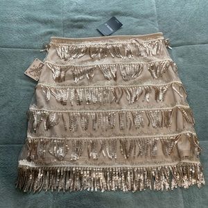 Sequenced Champagne Skirt